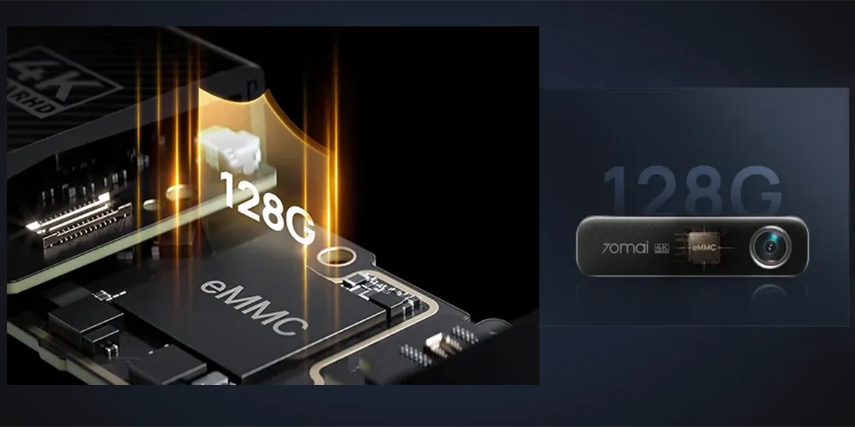 Wbudowana pamięć eMMC 128 GB