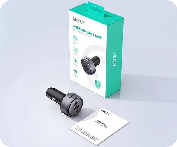 Ładowarka samochodowa 66W Aukey CC-P1