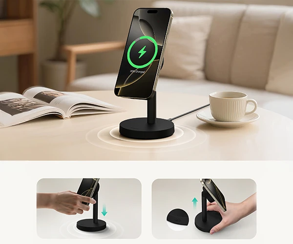 Wygodny kąt widzenia podczas ładowania