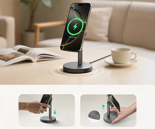 Wygodny kąt widzenia podczas ładowania