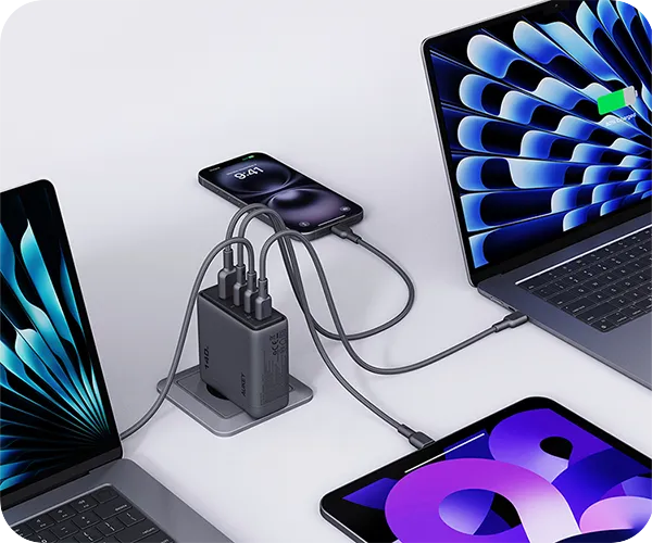 Ładowaka sieciowa Aukey 140W 4xUSB PA-C06