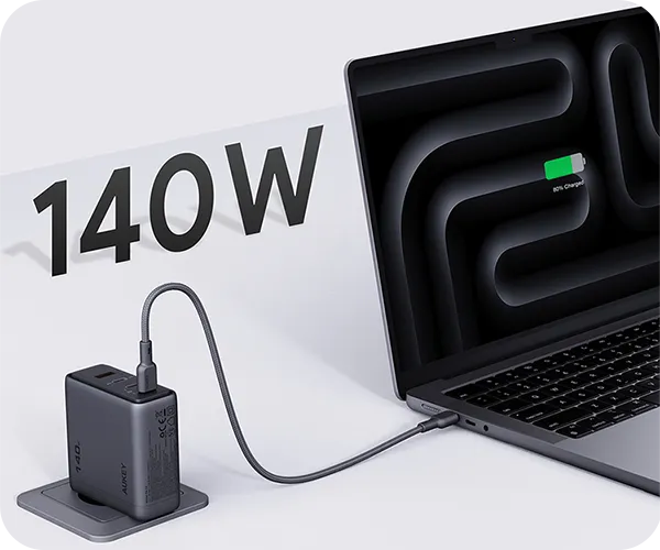 Ładowaka sieciowa Aukey 140W 4xUSB PA-C06
