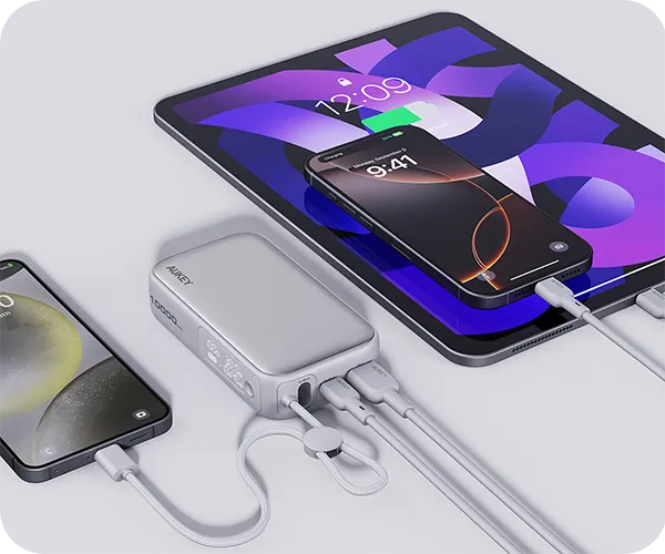 Aukey Powerbank 10000 mAh o mocy 30W PD z USB-C
