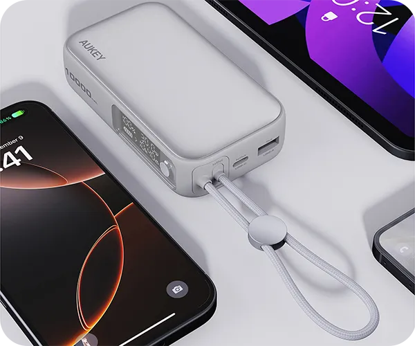 Aukey Powerbank 10000 mAh o mocy 30W PD z USB-C