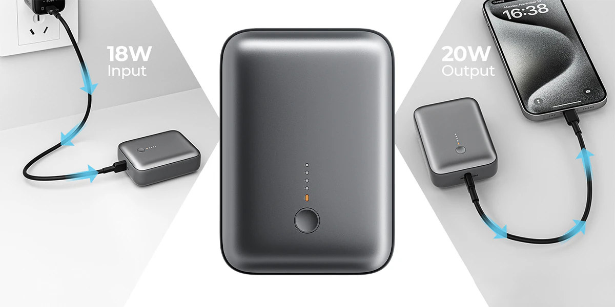 Aukey Powerbank 10000 mAh o mocy 22.5W z USB-C