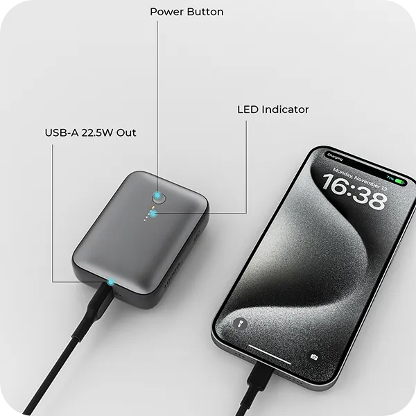 Aukey Powerbank 10000 mAh o mocy 22.5W z USB-C