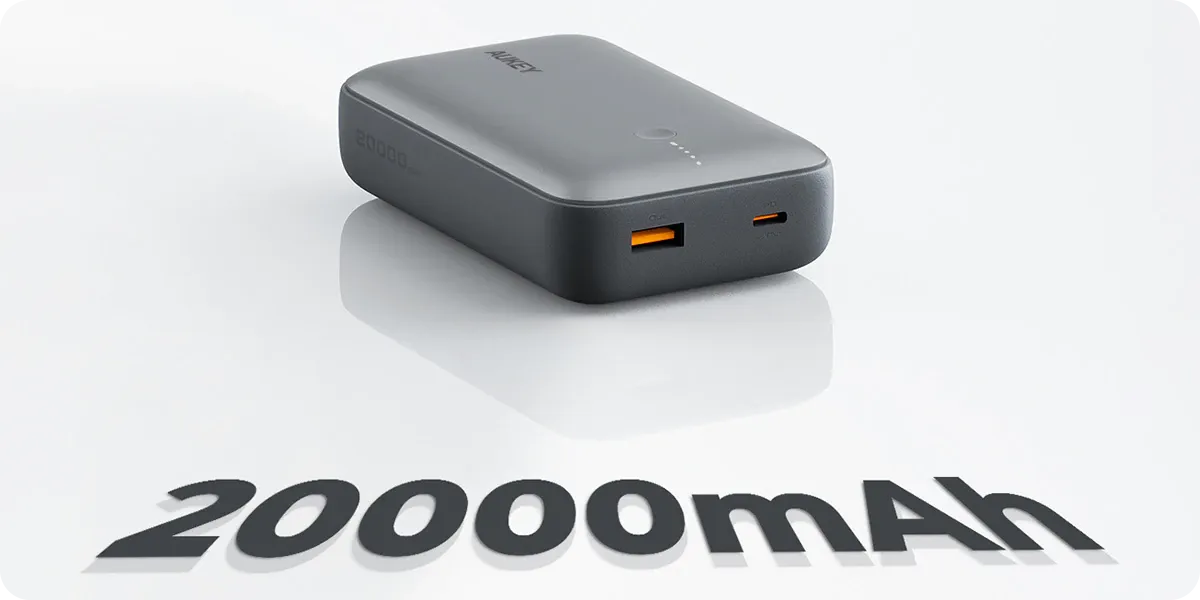 Aukey Powerbank 20000 mAh o mocy 22.5W z USB-C 