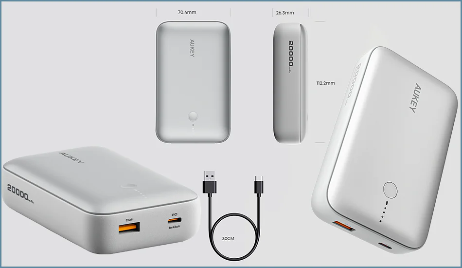 Powerbank Aukey Spark mini 20000 mAh
