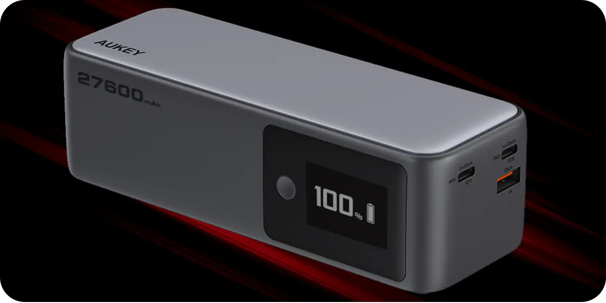 Aukey Powerbank 27600 mAh o mocy 140W z USB-C
