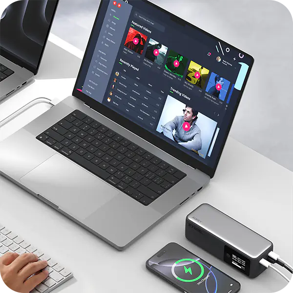 Aukey Powerbank 27600 mAh o mocy 140W z USB-C