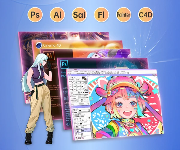 Zgodność z Photoshop, Illustrator i Clip Studio Paint