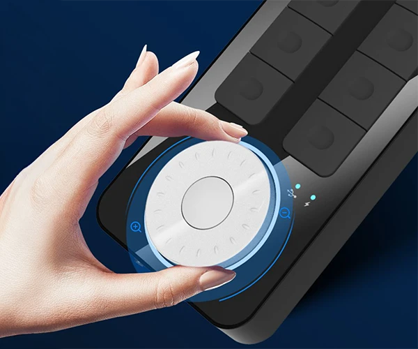 Dokładne pokrętło z 24-punktową kontrolą