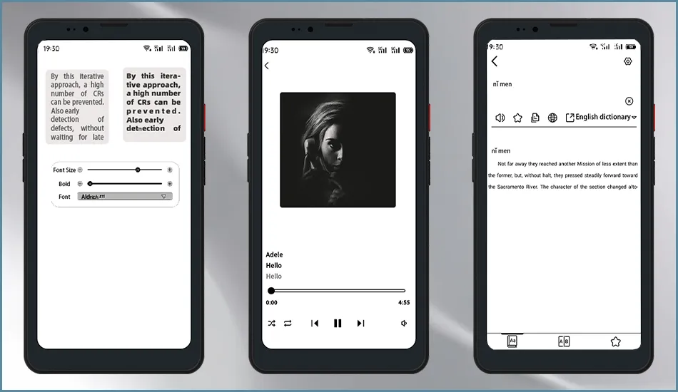 Czytnik i smartfon e-ink