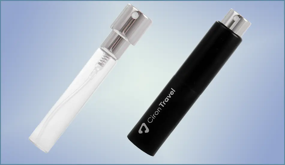 Ciron Atomizer podróżny 5 ml szklany w aluminiowej obudowie