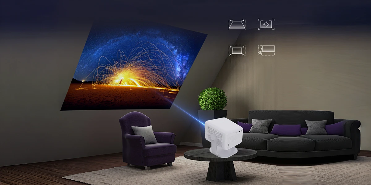 Automatyczna ostrość i korekcja trapezowa