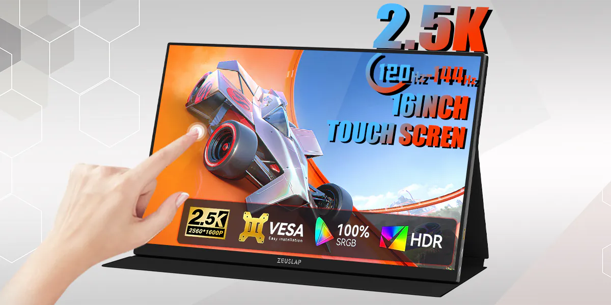 Zeuslap monitor przenośny P16KT