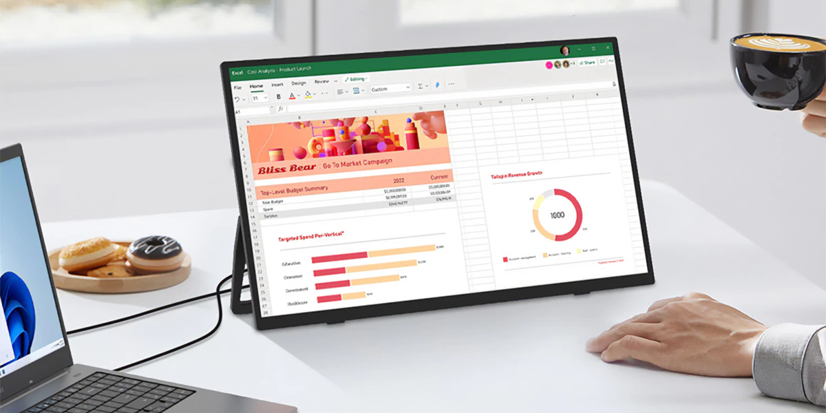 Monitor przenośny Zeuslap ZP156