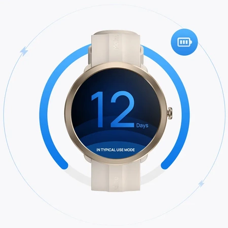 70mai Złoty Smartwatch Zegarek sportowy Maimo Watch R + Czarny wymienny pasek