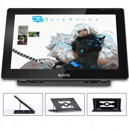 Tablet graficzny BOSTO 16HD 15.6'' LCD z piórem + świąteczne opakowanie