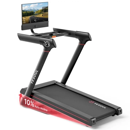 Yesoul Bieżnia Fitness do domu z monitorem 21,5" i automatycznym nachyleniem do 10% T3 PLUS