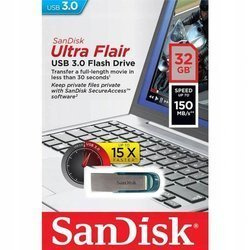 SanDisk Pendrive 32GB USB 3.0 Ultra Flair