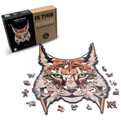 Wood You Do Puzzle drewniane Dyskretny Ryś | Discreet Lynx | 200 elementów | A3