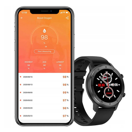 DT NO.1 Czarny Smartwatch zegarek sportowy DT89