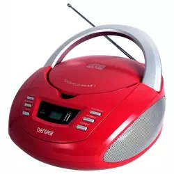 Denver Czerwony Radioodtwarzacz FM CD USB MP3 TCU-211