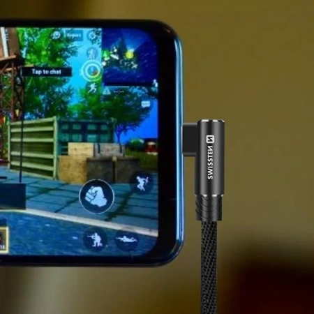 SWISSTEN Czarny Kabel USB - USB-C 1,2m Arcade