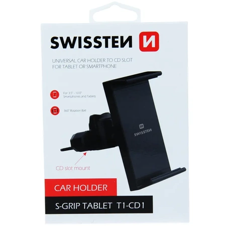 SWISSTEN Uchwyt samochodowy na magnes do slotu CD S-Grip T1-CD1