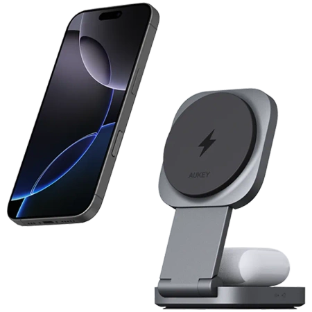 AUKEY składana magnetyczna ładowarka 2w1 MagFusion L LC-MC211