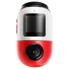70mai Kamera Samochodowa biało czerwona z kamerą wsteczną RC14 i kartą 128GB 4K Omni X800 