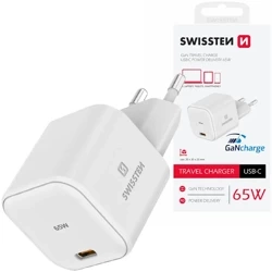 SWISSTEN Ładowarka sieciowa USB-C 65W GaN Charge