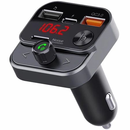 SWISSTEN Samochodowy transmiter FM Bluetooth USB-A z szybką ładowarką
