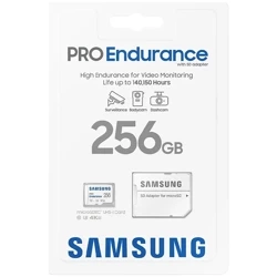 Samsung Karta pamięci Pro Endurance MicroSD 256GB UHS-I 100MB/s