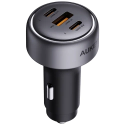 Aukey Szybka Ładowarka Samochodowa 2x USB-C 1x USB-A CC-P1 66W