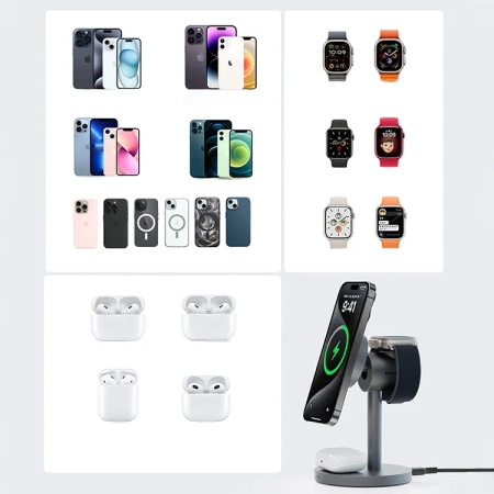 AUKEY magnetyczna ładowarka 15w MagFusion 3w1 LC-MC311