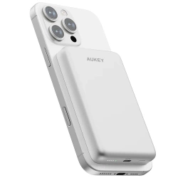 Aukey Powerbank 10000 mAh QI2 15W i 20W PD z USB-C PB-MS08 WH