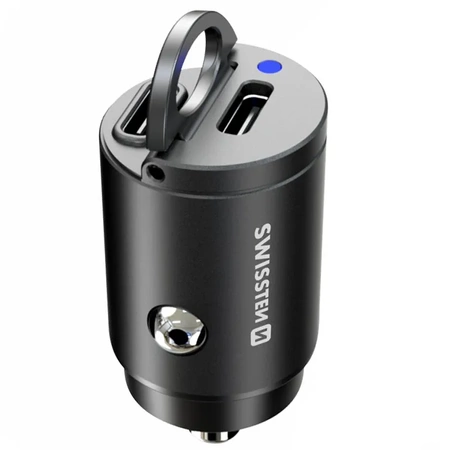 SWISSTEN Ładowarka samochodowa 2xUSB-C 30W
