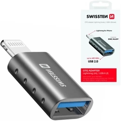 SWISSTEN Adapter OTG Lightning męski / USB-A żeński