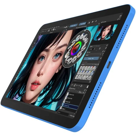 Bosto tablet graficzny z ekranem IPS 10,1 cala i pasywnym rysikiem BT-101C niebieski