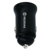 SWISSTEN Czarna Ładowarka samochodowa 1xUSB 1xUSB-C 36W