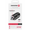 SWISSTEN Ładowarka samochodowa 2xUSB-C 30W