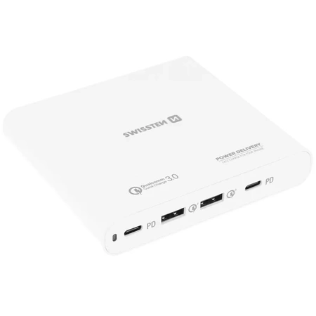 SWISSTEN Ładowarka sieciowa 2x USB, 2x USB-C 87W