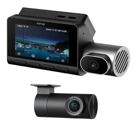 70mai Trzykanałowa Kamera Samochodowa z kartą 512GB 4K T800 PREMIUM set