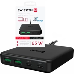 SWISSTEN Ładowarka podróżna GaN PD 65W