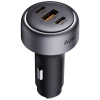 Aukey Szybka Ładowarka Samochodowa 2x USB-C 1x USB-A  CC-P1 66W
