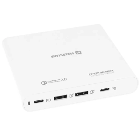 SWISSTEN Ładowarka sieciowa 2x USB, 2x USB-C 87W