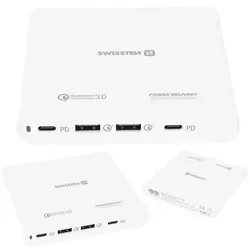 SWISSTEN Ładowarka sieciowa 2x USB, 2x USB-C 87W