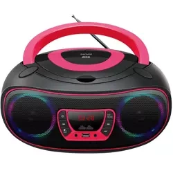 Denver Różowy Radioodtwarzacz FM CD BLUETOOTH TCL-212BT